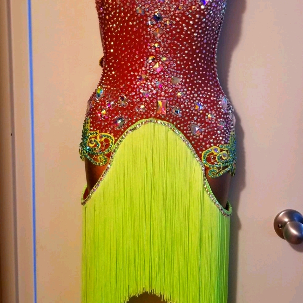 Stunning ballroom Latin/Rhythm dance dress